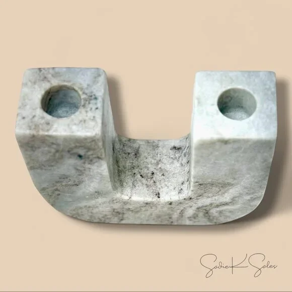 Marble Taper Candle Holder - Threshold Studio McGee - Target Fall 2022 - Picture 6 of 10